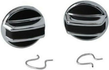 1968-1977 Corvette Interior Door Lock Knob Inside Set Of 2 With Clips C3 New 1968-1977 Corvette Interior Door Lock Knob Inside Set Of 2 With Clips C3 New