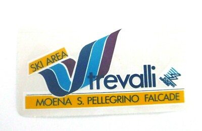 Souvenir-Aufkleber Ski Area Trevalli Dolomiti Superski Moena San Pellegrino IT