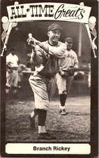 Mint USA RPPC Picture Postcard All times Great Baseball Player Branch Rickey