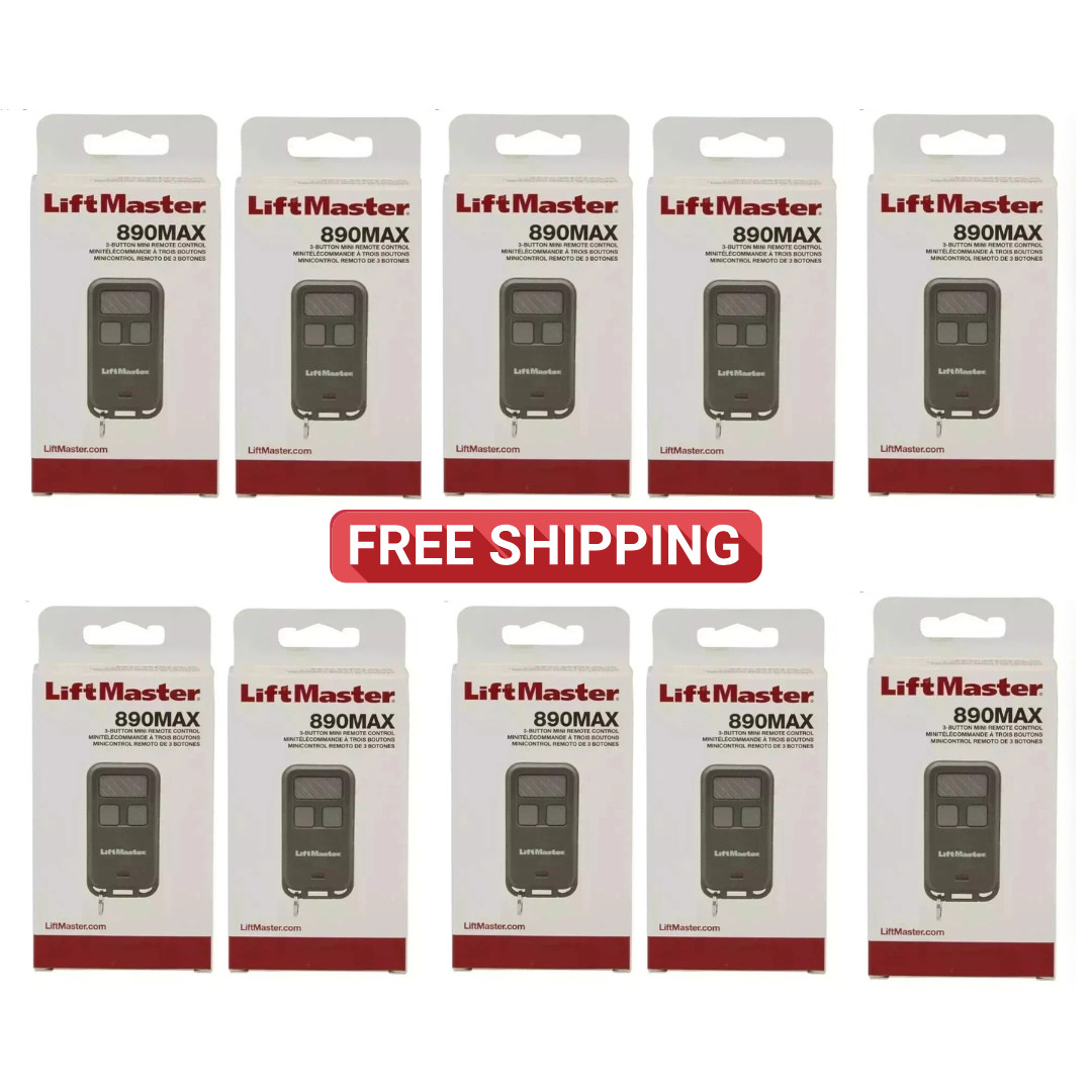 890MAX LiftMaster Universal Remote Mini Key Chain Garage Control*pack of 10*