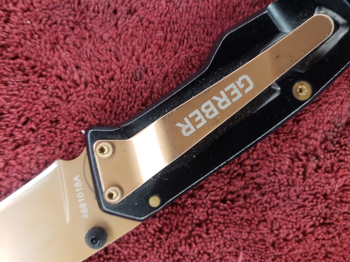 Gerber, ROSE GOLD, BLACK Paralite Paraframe Folding EDC