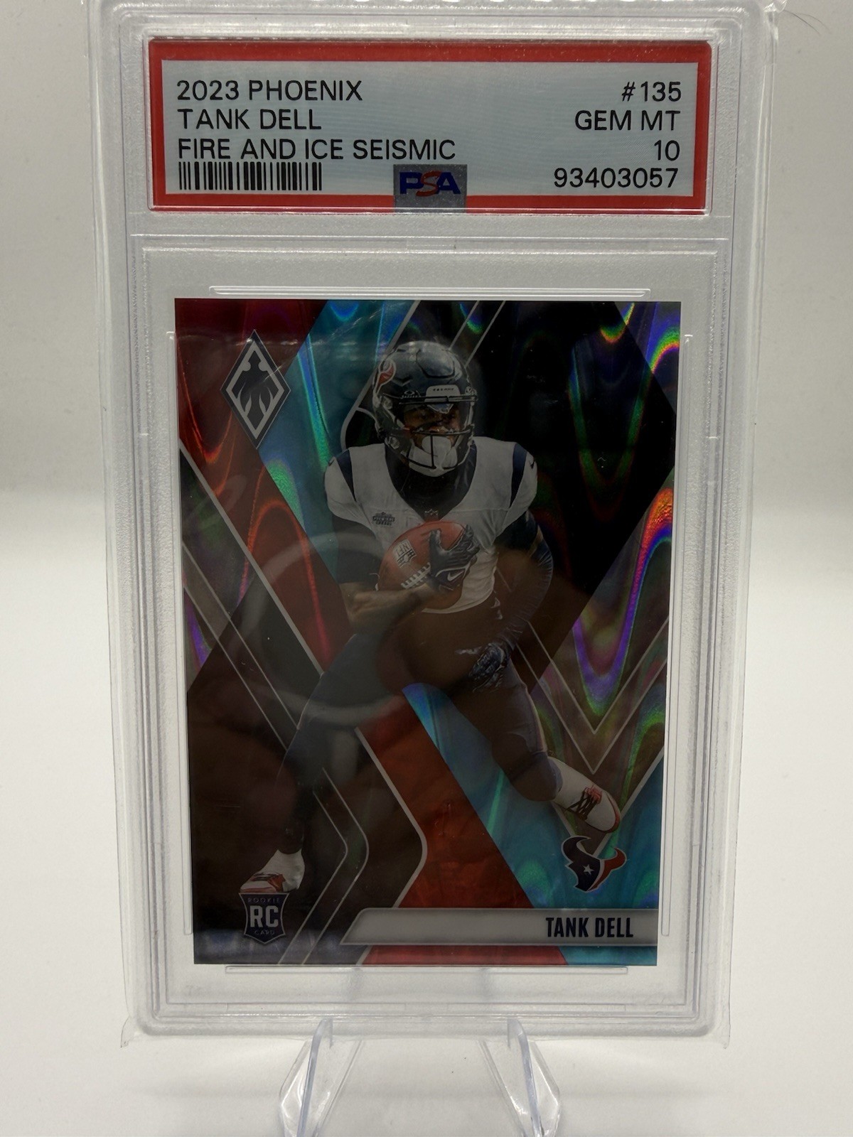 2023 Panini Phoenix - Rookies Tank Dell #135 Fire & Ice Seismic /50 (RC)