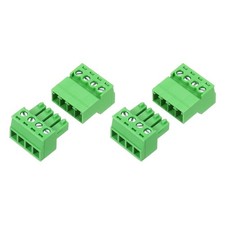 2 Set 4 Pin 3.81mm Pitch PCB Mount Screw Terminal Block Connector Plug
