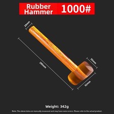 For Tile Setting Mallet with Oil Resistant Rubber and Solid Wood Handle