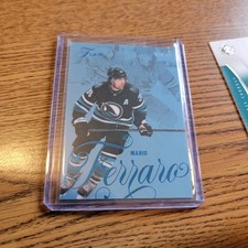 mario ferraro 2025-26 Flair Hockey Forecheck Blue Ice Parallel #'d /25