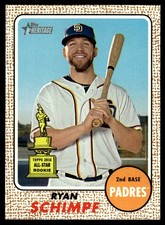 Ryan Schimpf RC 2017 Topps Heritage #24 San Diego Padres 25714 Baseball Card