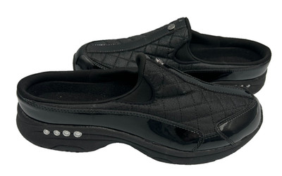 Easy Spirit Women's SE Travel Time Slip On Walking Mules Black Size:6 180T