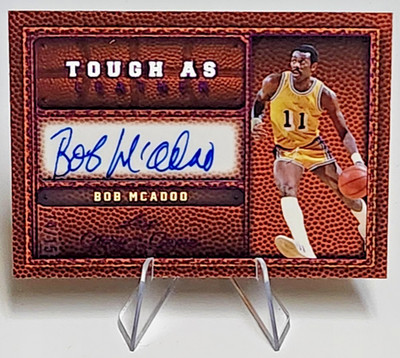 Bob McAdoo AUTOGRAPH /15 Tough As Leather LA Lakers 2025 Glory Of The Game Leaf