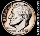 1962 Roosevelt Dime- Silver- Choice Gem Proof Luster No Reserve #i8803