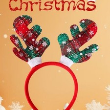 Xmas Tree Reindeer Headband Antlers Christmas Party Costume Accessories Fun XMAS
