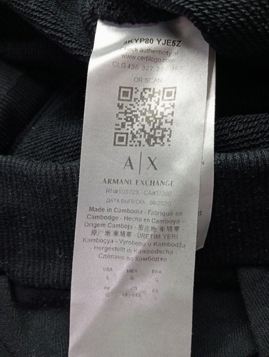 ARMANI EXCHANGE Pantalón deportivo Mujeres Talla EU 40 azul look casual - Imagen 3 de 5