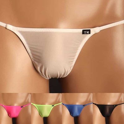 Low Rise atmungsaktive Herren Unterhose Tanga ohne Beutel Tback G String Größe