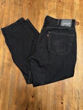 Levi's 550 Relaxed Fit Jeans Mens 36x30 Black Label