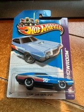2013 Hot Wheels Hw Showroom 72 Ford Gran Torino Sport 242 Blue