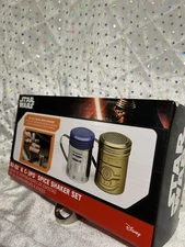 Star Wars R2-D2 & C-3PO Spice Shaker Set — ThinkGeek Exclusive 2015, Sealed