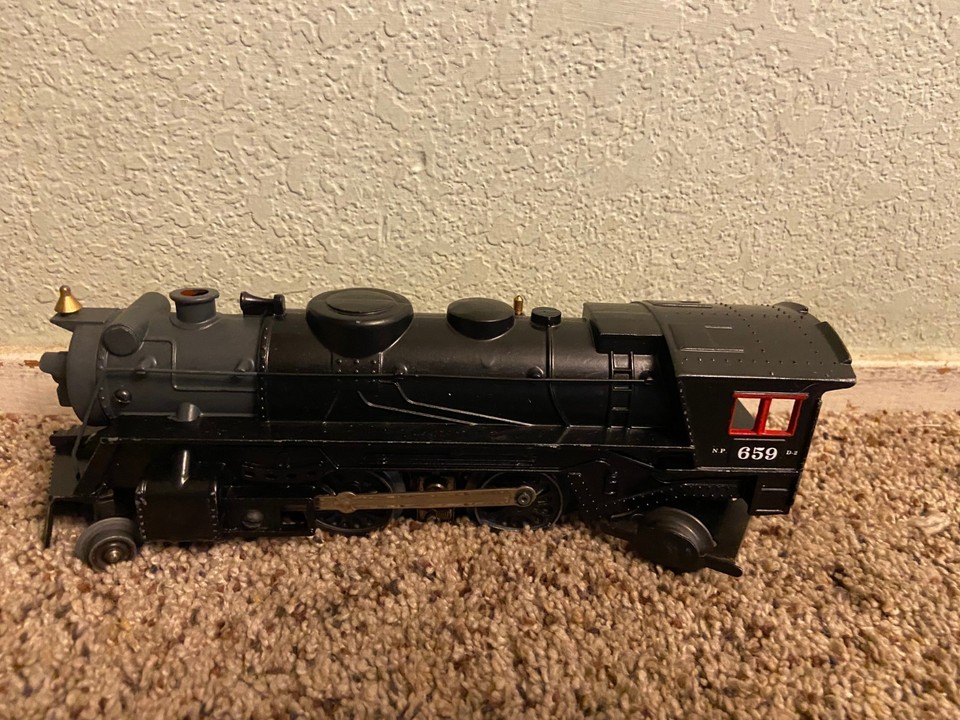 🍉 Vintage Marx #659 Metal Diecast O-Gauge Steam Locomotive for Toy ...
