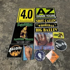 Vintage 90s Rap Hip-hop Promo Sticker Lot