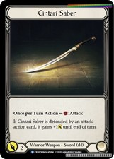 Cintari Saber - CRU079 - Crucible of War - NM - 1st Edition Cold Foil
