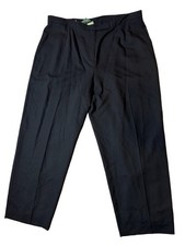 Lauren Ralph Lauren Black Wool Pleated Trousers Pants Green Label Career