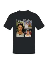 Frida Kahlo Viva El Arte: Celebrating Iconic Portraits Women's T-shirt
