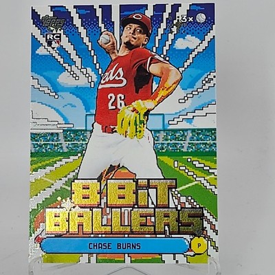 Chase Burns 2026 Topps Series 1 8B-3 8 Bit Ballers Rookie Card Cincinnati Reds