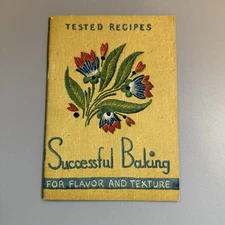 Vintage 1937 Successful Baking ARM & HAMMER Cow Brand Advertising RECIPE Book!