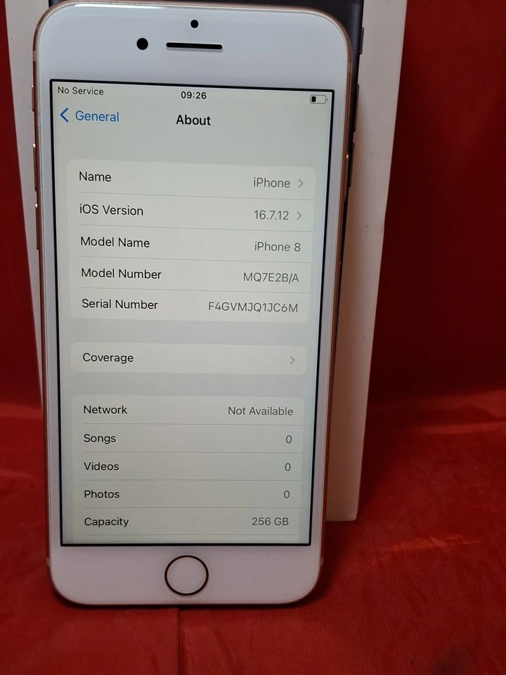 Apple iPhone 8 - 256GB - Rose Gold  (Unlocked) A1905 (GSM) - 84% Battery health - Image 2 of 4