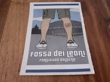 GROSSO ADESIVO STICKER ULTRAS FOSSA DEI LEONI BOLOGNA BASKET. CM 10,5 X 15,50 CM