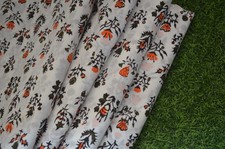 Hand Block New Print Fabric 100 Cotton 15 Yard NO TARRIF CHARGES 100 ZK 136