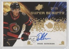 2021-22 SPx Superscripts Gold 20/25 Drake Batherson #SS-DB Auto 4z8