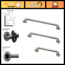 ADA Compliant Grab Bar Set - 1.5" Diameter, 18", 36", 42" - Pack of 3 - Brushed