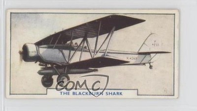 1938 Godfrey Phillips Aircraft Tobacco Matte Finish Back The Blackburn Shark 7ut
