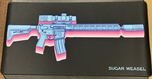 Sugar Weasel Rifle Cleaning & Bench Mat – Custom Printed Design