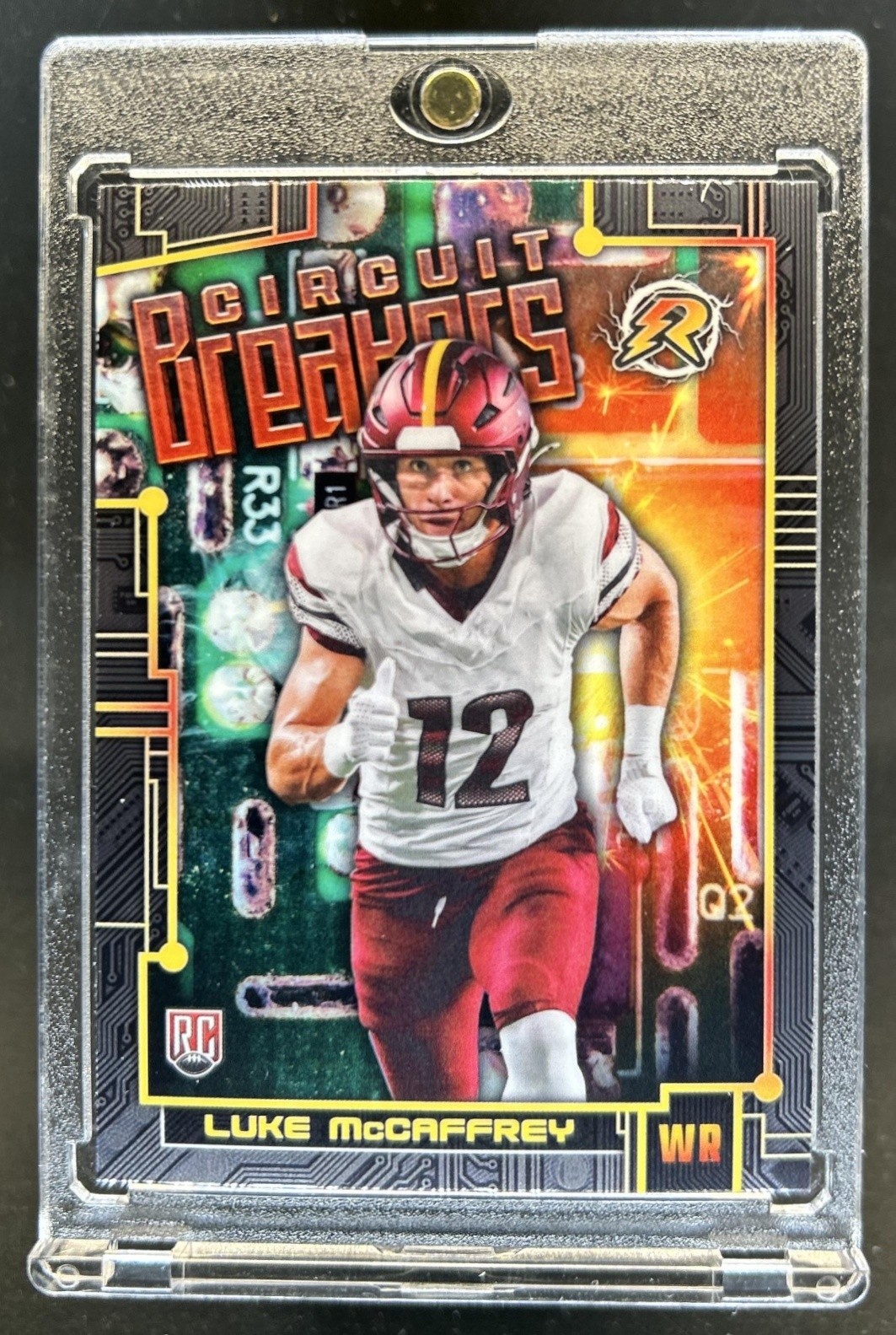 Luke McCaffrey Topps Resurgence Circuit Breakers #CB18 Base