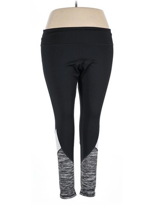 Energy Zone Women Black Active Pants 2X Plus