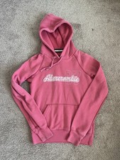 VTG Abercrombie Fitch Womens Hoodie Sweatshirt Medium Pink Pullover Y2K Long Sle