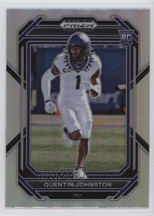 2023 Panini Prizm Draft Picks Silver Prizm Quentin Johnston #138 Rookie RC 00jz