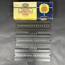 Vtg Aurora Model Motoring 9inch Terminal Straight Roadways 1520 HO Scale 3 Pcs.