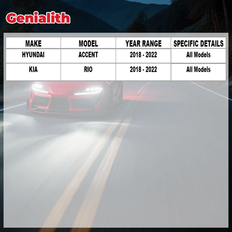 Front & Rear Disc Rotors Ceramic Brake Pads for 2018 2019 2020 2021 2022 Kia Rio - Image 3 of 4