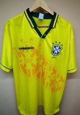 Vintage Brazil 1994 World Cup Home Jersey - Umbro Original  XL
