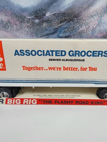 VTG PROCESSED PLASTICS COMPANY 18 WHEELER BIG RIG PLASTIC TOY SET #2250 BOXED - Picture 4 of 21