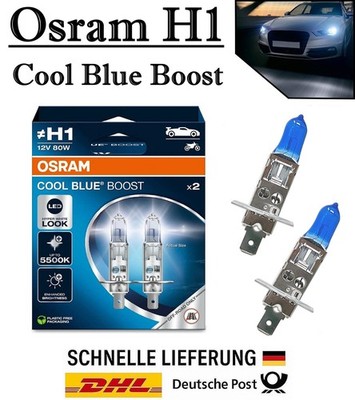 2x Osram H1 80W 12V 62150CBB-2HB Cool Blue Boost Scheinwerfer Lampe - Off-Road