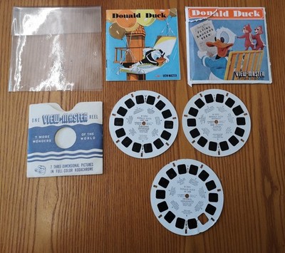 Vintage Sawyers 3D View Master Rollen Donald Duck Deutsche Version