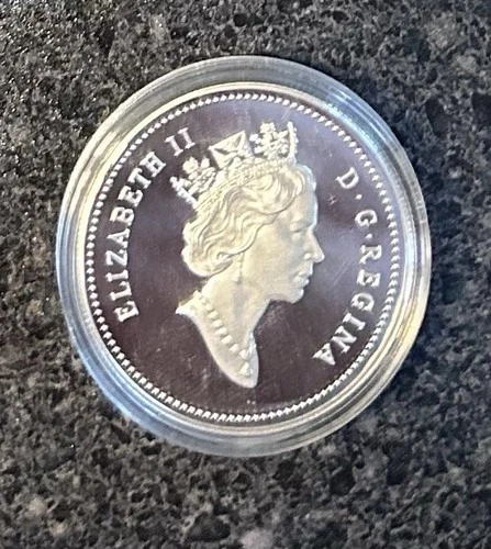 Royal Canadian Mint 1991 Proof Silver Dollar 175th Anniversary Frontenac Coin