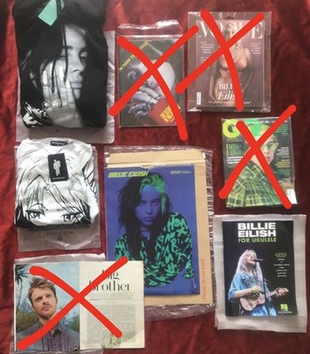 BILLIE EILISH Limited Edition Bundle. Zeitschriften. Kalender. Hoodie. t-shirt. Buch