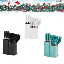 19 Pcs Silicone Kitchen Utensil Set with Holder, Heat Resistant Cooking Utensils