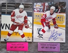 Redwings Pavel Datsyuk & Zetterberg Autographed 8 X 10 Photos Both Included 