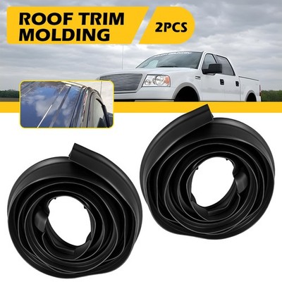 Pair For 2004-2008 Ford F-150 Super Cab Roof Weatherstrip 5L3Z-1851222-AA Black
