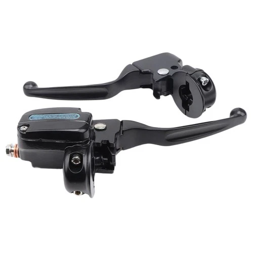 Black Brake Clutch Lever Pump Master Cylinder For Harley Street Glide FLHX 08-13
