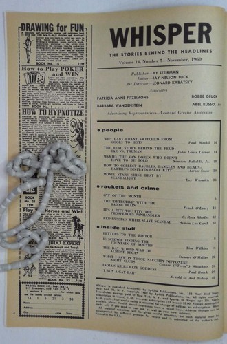 Whisper Magazine Vol. 14 #3 VF 1960 - Zdjęcie 3 z 3
